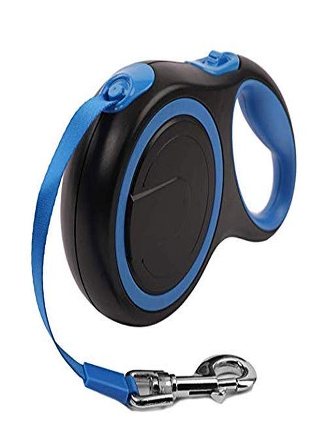 Pets Empire Adjustable Retractable Dog Leash 5 Mtr|Heavy Duty Leash for Pets with 360° Tangle Free Design |Strong Nylon Tape|Anti-Slip Handle| Built in Spring|One-Click Brake Pause| (Medium, Blue) - Image 1